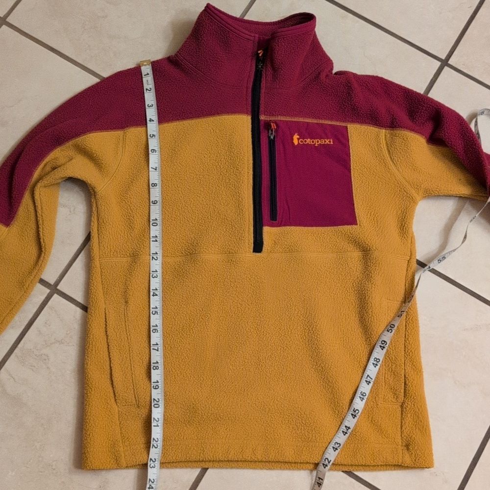 Cotopaxi Abrazo Half-Zip Fleece Jacket Yellow Fushia Size XS - Picture 9 of 11